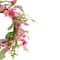 18" Pink Geranium & Berry Artificial Spring Floral Wreath
